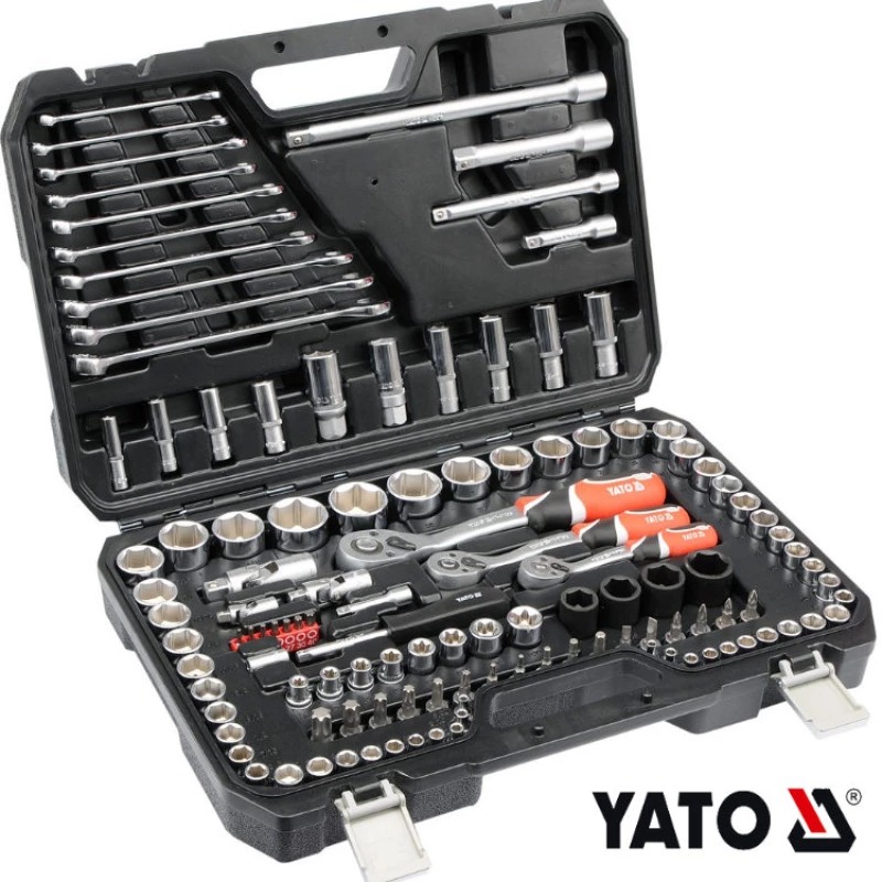Yato YT-38801 Σετ καστανιες και καρυδάκια 1/4, 3/8, 1/2 120τεμ