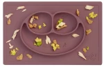 Ezpz: Εκπαιδευτικό πιάτο 24+ μηνών Happy Mat - Mauve HM-M4985U