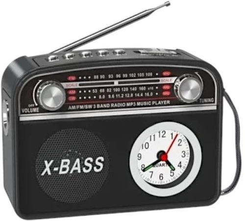 Επαναφορτιζόμενο ραδιόφωνο Retro με Bluetooth - PR-1002BT - 241434 - Black