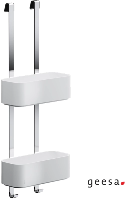 Μπουκαλοθήκη Διπλή 25x11,5 - h65 εκ. Frame Geesa White Matt