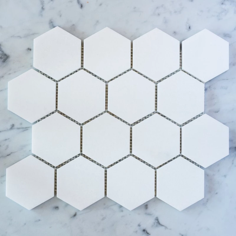 Ivy Space 27.5x28.9cm Πλακάκι Hexagon Thassos Ανάγλυφο