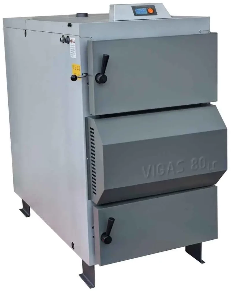 Λέβητας Ξύλου 80KW Vigas Πυρόλυσης Βασική Έκδοση