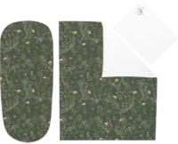 Green, Secret Garden,  Σετ κλινοσκεπασμάτων για πορτ μπεμπέ 6τμχ,  Kikka Boo