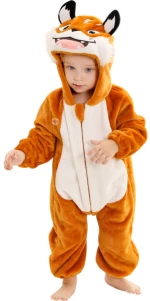 Brown Baby Fox- Ολόσωμη Βελούδινη Φόρμα (Unisex)- Queen Mother