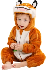 Brown Baby Fox- Ολόσωμη Βελούδινη Φόρμα (Unisex)- Queen Mother