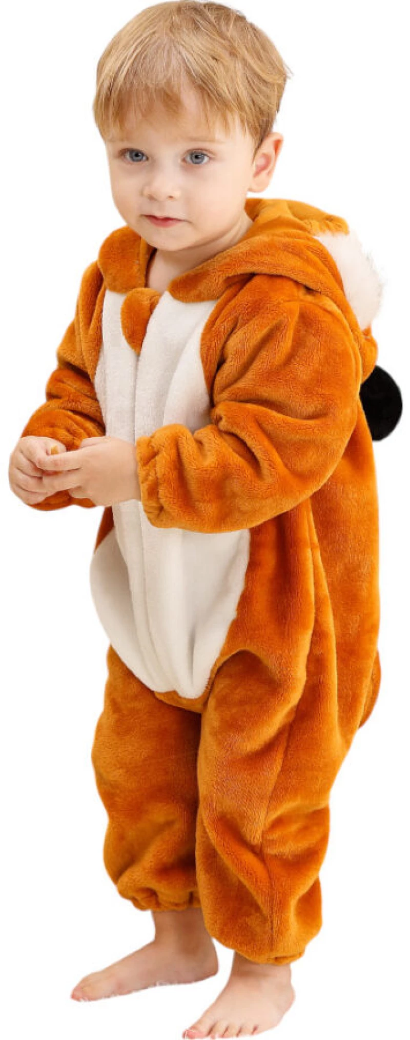 Brown Baby Fox- Ολόσωμη Βελούδινη Φόρμα (Unisex)- Queen Mother