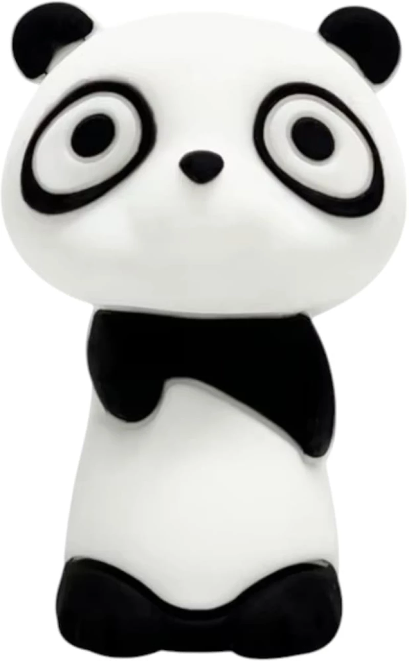 Black&White Panda Αισθητηριακό μασώμενο παιχνίδι σιλικόνης για μολύβι, (4x2,5x1,5εκ)