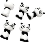 Black&White Panda Αισθητηριακό μασώμενο παιχνίδι σιλικόνης για μολύβι, (4x2,5x1,5εκ)