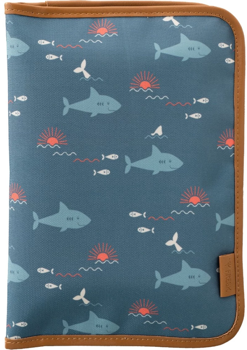 Blue, Shark, Φορητό σετ για αλλαγή πάνας 18x26cm, Fresk