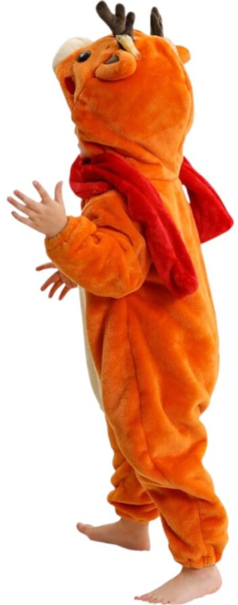 Orange Baby Reindeer, Ολόσωμη Βελούδινη Φόρμα- Queen Mother
