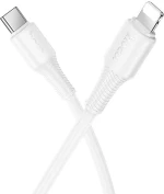 HOCO X120 BENEFICIO ΚΑΛΩΔΙΟ LIGHTNING, 1m, 27W,  ΛΕΥΚΟ