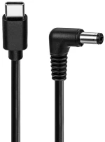GOOBAY καλώδιο τροφοδοσίας USB-C σε DC 78968, 5.5x2.5mm, 0.5m, μαύρο