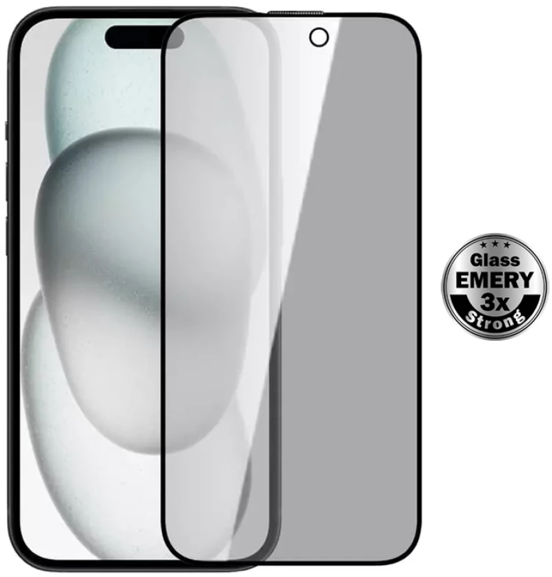 POWERTECH tempered glass Emery Private 5D TGC-0769 για iPhone 16 Plus, full glue - 5210131139981