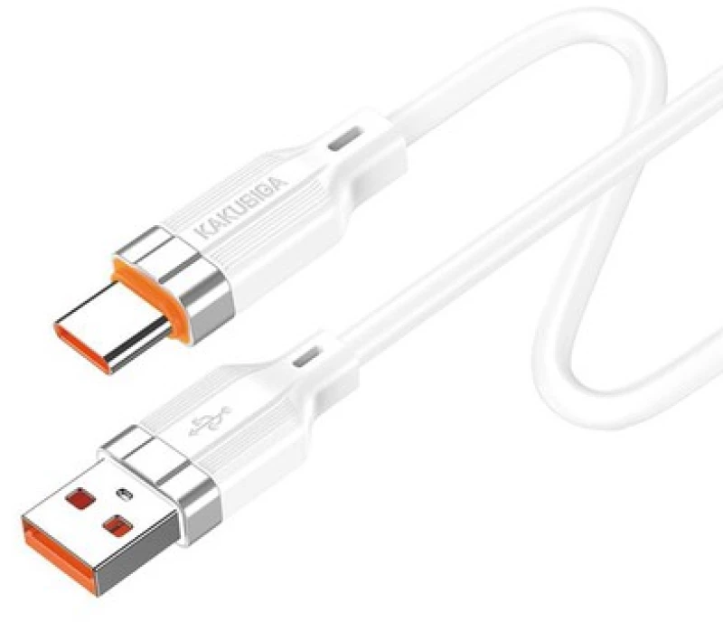KAKUSIGA καλώδιο USB-C σε USB KSC-995, σιλικόνης, 5A, 480Mbps, 1m, λευκό - 6921042146300