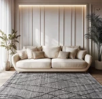 Beauty Home Χαλί Serena Art 9840 160x230 Γκρι