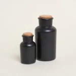 Beauty Home ΜΠΟΥΚΑΛΑΚΙ ΜΑΥΡΟ ΜΑΤ ΜΕ ΦΕΛΛΟ 17 x 8 cm 500 ml