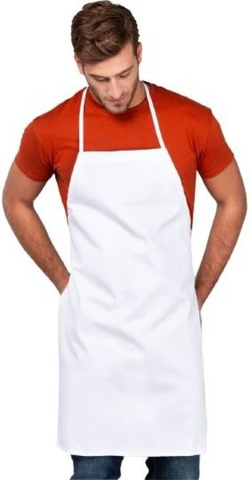 Cake - 00401B Ποδιά Εργαστηρίου Λευκή 100% Βαμβάκι | Άνετη και Ανθεκτική WHITE