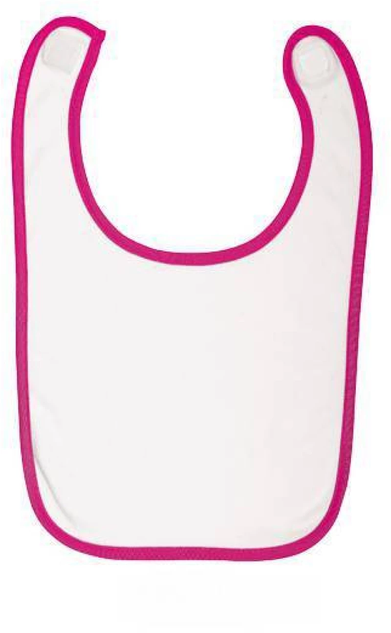 Sol's Babib - 01211, Παιδική σαλιάρα με διπλό στρώμα WHITE/FUCHSIA-899