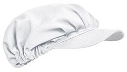 Spinner  Σκούφος μαγείρων με γείσο Λάστιχο στο πίσω μέρος Twill 200gsm 65% Πολυέστερ 35% Βαμβάκι WHITE