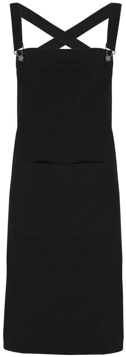 Χιαστί Ποδιά Ολόσωμη PR129 'Barista' 86x72εκ. 100% Βαμβάκι Canvas, 320gsm BLACK