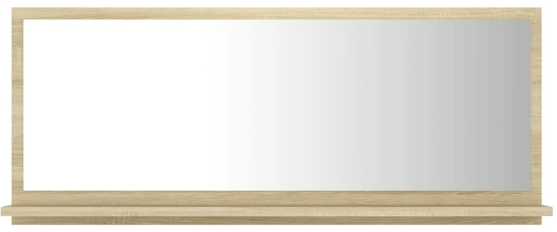 vidaXL Καθρέφτης Μπάνιου Sonoma Δρυς 90 x 10,5 x 37 εκ. Μοριοσανίδα