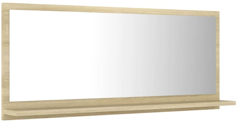 vidaXL Καθρέφτης Μπάνιου Sonoma Δρυς 90 x 10,5 x 37 εκ. Μοριοσανίδα