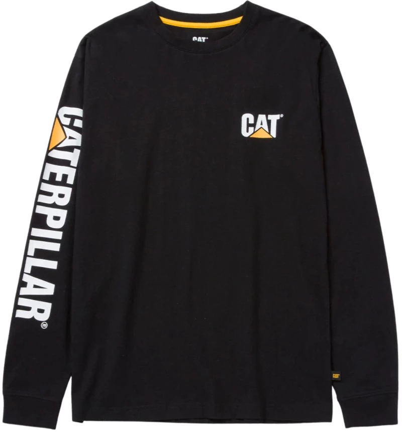 CAT Μπλουζάκι μακρυμάνικο trademark tee μαύρο M 1510034
