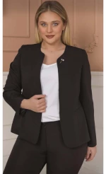 RUSS γυναικείο σακάκι  bigsize 5% λυκρα, 95% πολυεστερ