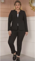 RUSS γυναικείο σακάκι  bigsize 5% λυκρα, 95% πολυεστερ