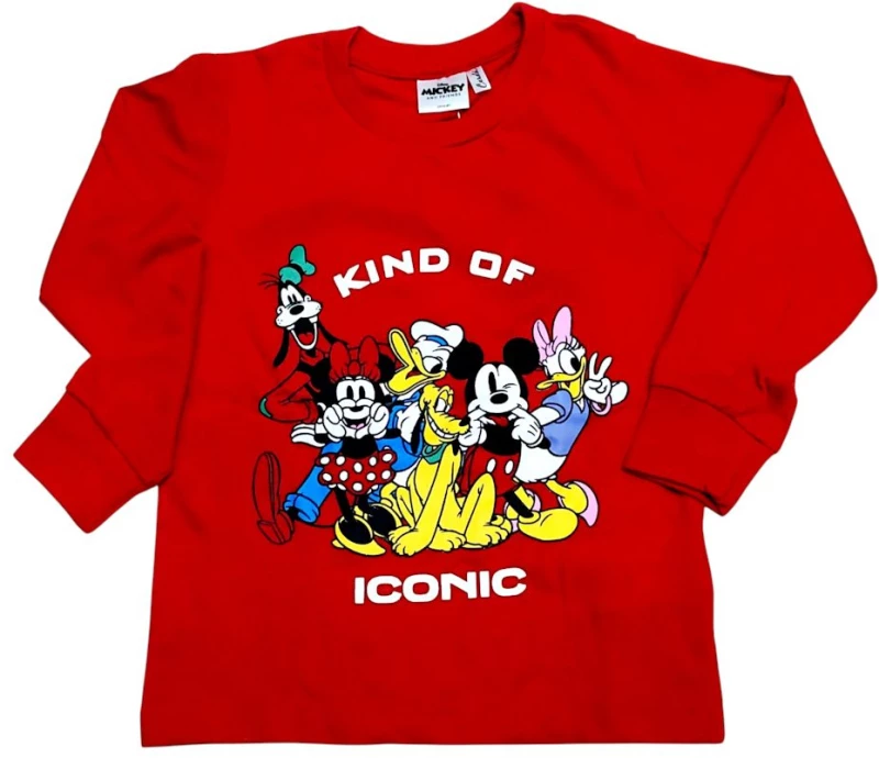 ΠΙΤΖΑΜΑ ΑΓΟΡΙ DISNEY MICKEY-MINNIE 002464 ΚΟΚΚΙΝΟ (4-12 ΕΤΩΝ)