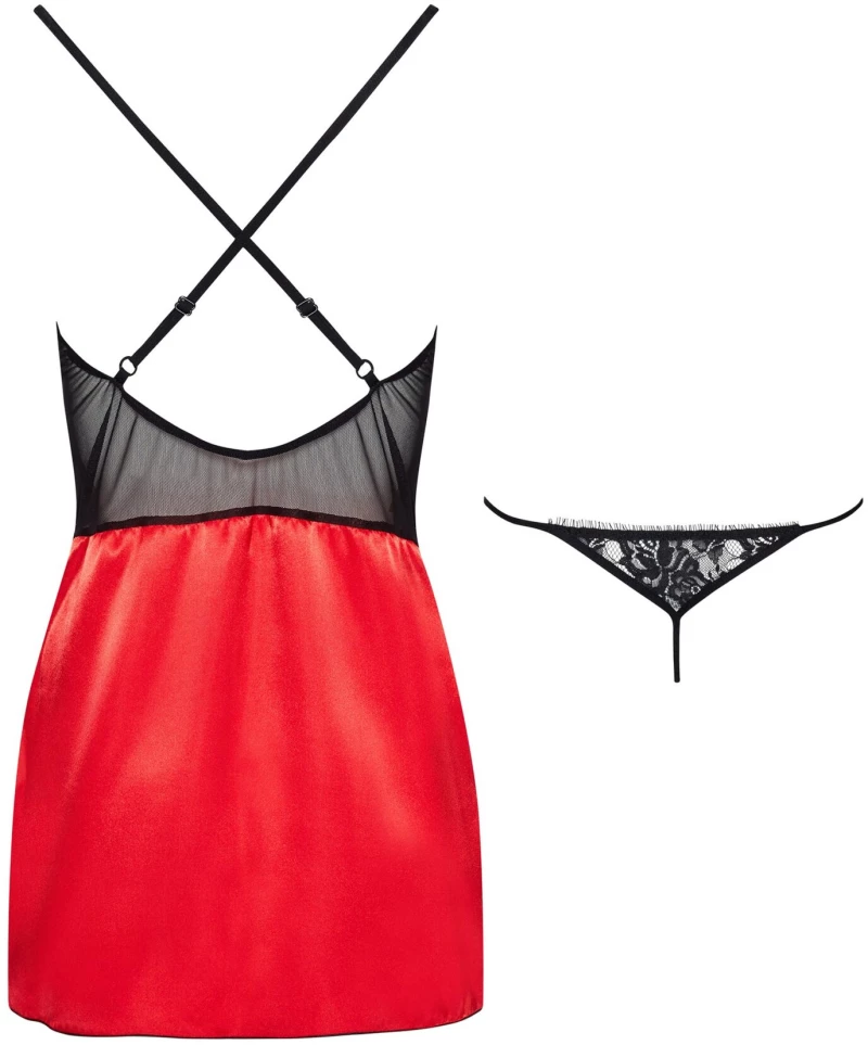BEAUTY NIGHT FASHION MARINELA CHEMISE RED