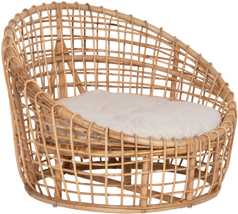 ΠΟΛΥΘΡΟΝΑ ENTO HM9814 RATTAN ΣΕ ΦΥΣΙΚΟ-ΜΠΕΖ ΜΑΞΙΛΑΡΙ 85x75x67Yεκ.