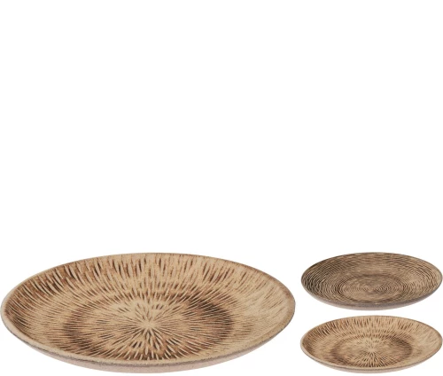 Πιάτο ArteLibre Καφέ Ξύλο 29.5x29.5x3cm Σε 2 Σχέδια