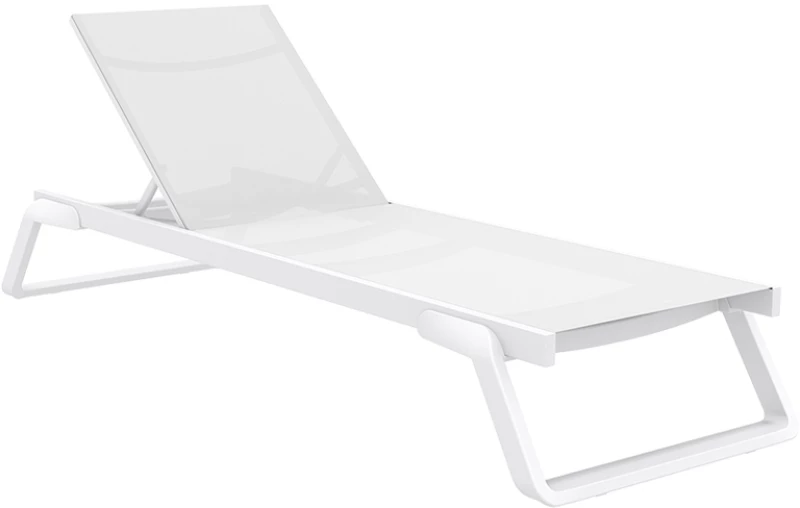 TROPIC ΞΑΠΛΩΣΤΡΑ WHITE/WHITE ΑΛΟΥΜ-ΠΟΛ/ΝΙΟΥ 210X72X31εκ.