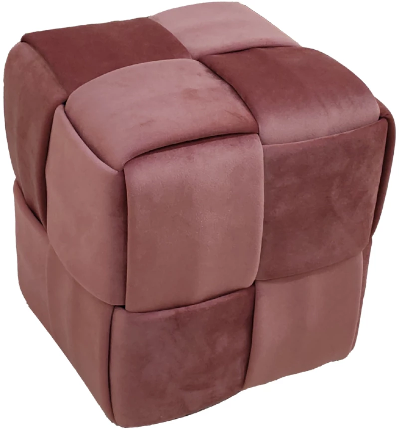 Σκαμπό Jisko pakoworld σάπιο μήλο βελούδο 38x38x40εκ