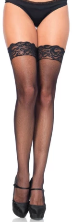 LEG AVENUE MICRO SET LACE TOP STAY UPS