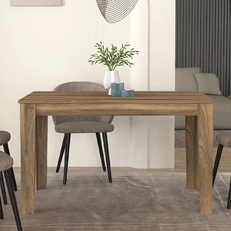 Τραπέζι Darlen χρώμα καρυδί 125x72x74εκ.