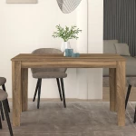 Τραπέζι Darlen χρώμα καρυδί 125x72x74εκ.