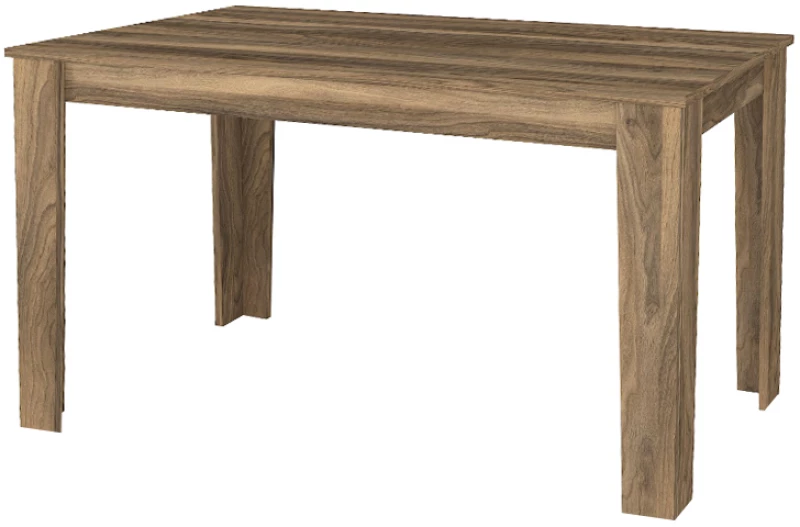Τραπέζι Darlen χρώμα καρυδί 125x72x74εκ.