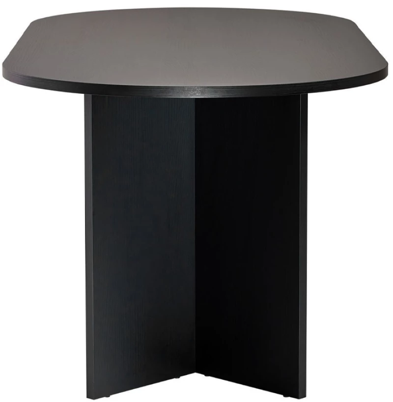 Τραπέζι Sablin χρώμα black wood 180x89,5x75εκ.