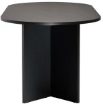 Τραπέζι Sablin χρώμα black wood 180x89,5x75εκ.