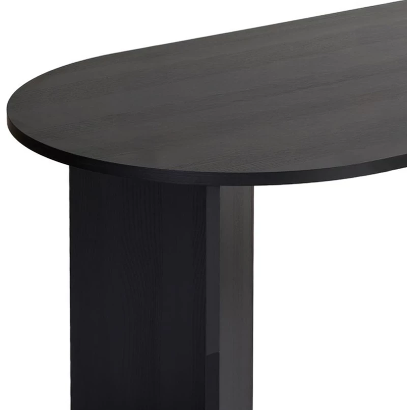 Τραπέζι Sablin χρώμα black wood 180x89,5x75εκ.