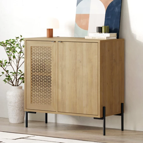 Μπουφές Naive χρώμα sapphire oak 80x40x80εκ.