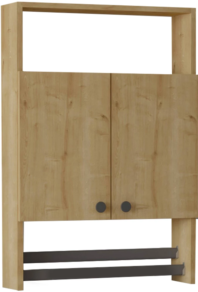 Ντουλάπι μπάνιου επιτοίχιο Ela χρώμα sapphire oak 60x15x87εκ.