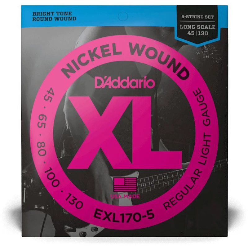 D'Addario EXL170-5 - Σετ χορδών 5χορδου ηλεκτρικού μπάσου 45-130