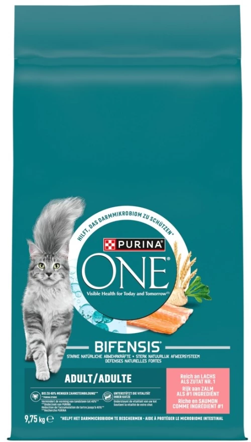PURINA One Adult Salmon - dry cat food - 9,75kg