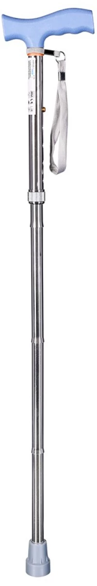Folding walking stick ACTIONMED silver