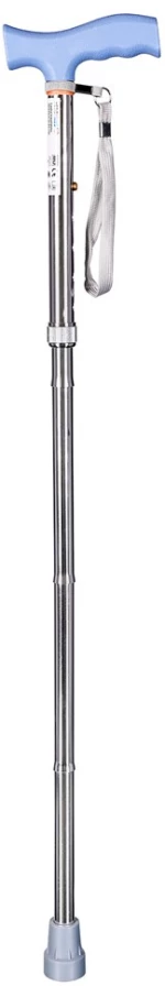 Folding walking stick ACTIONMED silver