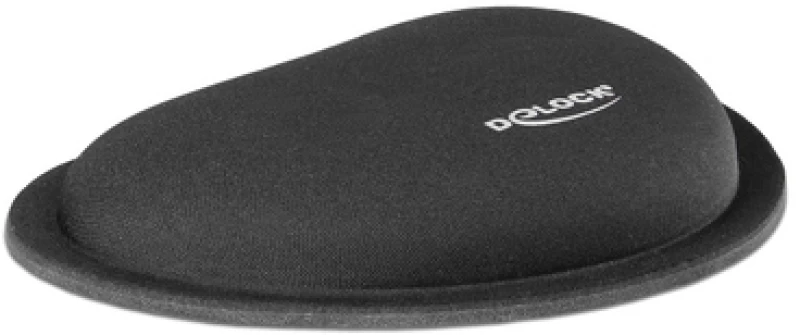 DELOCK στήριγμα καρπού για ποντίκι 12602, 25x115x165mm, μαύρο