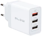 Blow DM-76-027 Φορτιστής με υποδοχή USBx2 + USB QC 30W
 λευκό